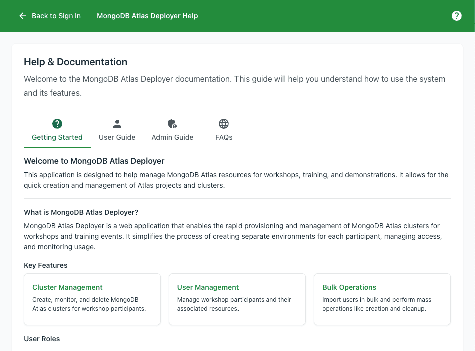 MongoDB Atlas Deployer